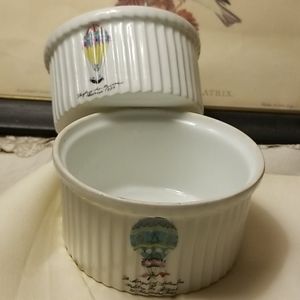 VTG.LIMOGES ALUMAYITE FRUGIER PARIS LARGE RAMEKINS